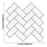 Kitchen Backsplash Waterproof DIY Wall Tiles Self Adhesive Herringbone Wall Sticker Heatproof Vinyl Wallpaper 5pcs a lot