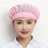 Black Adjustable Food Service Net Hat Kitchen Work Hats Canteen Restaurant Cook Caps Bakery Baking Workshop Breathable Work Cap