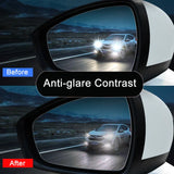 2PCS/Set Car Rearview Mirror Window Anti Fog Clear Film Anti-Light Car Mirror Protective Film Waterproof Rainproof Car Sticker