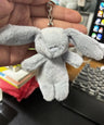 Stuffed Animals Cute Cartoon Rabbit Keychain Love Pompom Trinket Toy Girl Bag Car Keychain Mobile Phone Pendant Jewelry Gift