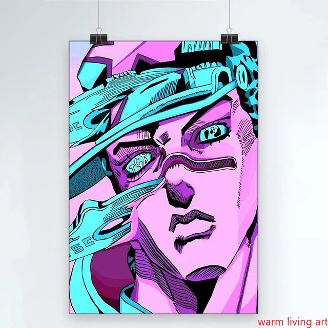 JoJo's Bizarre Adventure Poster Picture Japanese Anime Characters Canvas Painting Wall Art Living Room Boy Bedroom Decoration