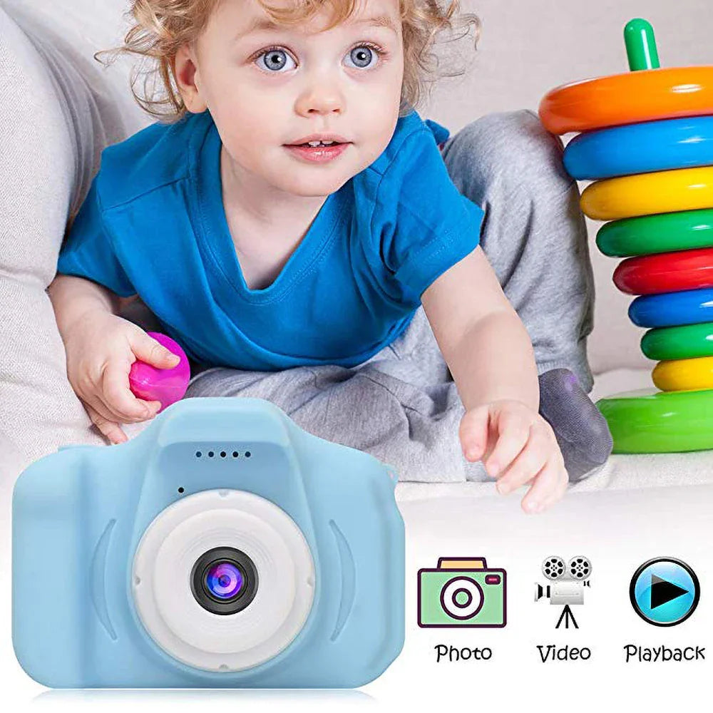 New Multi-Color Mini Children'S Camera Digital Camera Take Pictures Video Small Gift Toys Children Cartoon Video Camera