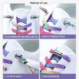 Shoelaces For Sneakers 2024 Special Creative Elastic Without Ties Laces For Shoes Kids Adult Unisex  Quick Locking Shoes Lace