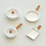 1/6 Dollhouse Miniature Kitchen Mini Frying Pan Soup Pot Simulation Cooking Utensils for Blyth BJD Doll Accessories Toy