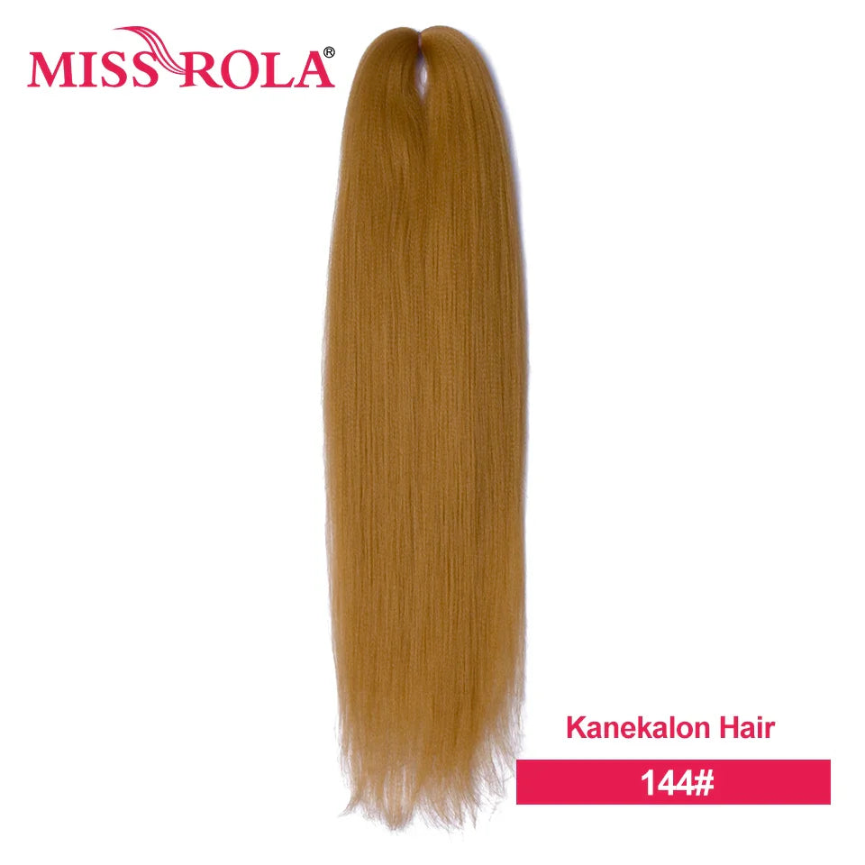 Miss Rola Synthetic Wholesale Bulk 6 Pieces 30Inch 28Inch 26Inch Pre Stretched Jumbo Braiding Hair Kanekalon EZ Twist Braid Hair