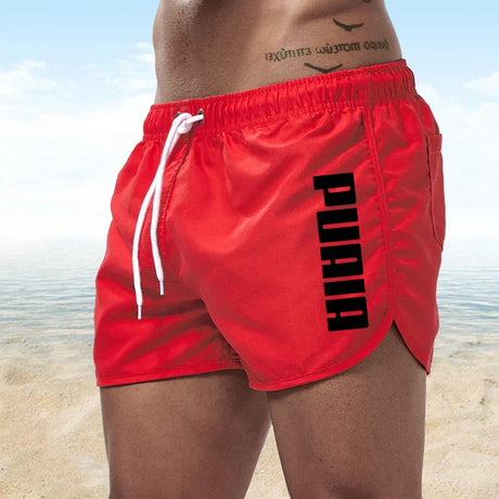 New Hot Summer Swim Trunks Sport Gym Running Shorts Male Beachwear Luxury Beach Shorts Quick Dry Mens Siwmwear Board Briefs