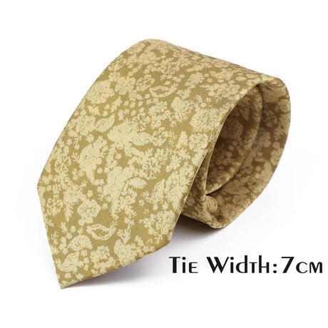 Vintage Floral Geometric Print Necktie Unique Style Mens Fashion 7cm/8cm Jacquard Tie Wedding Party Suit Cravat Skinny Gift