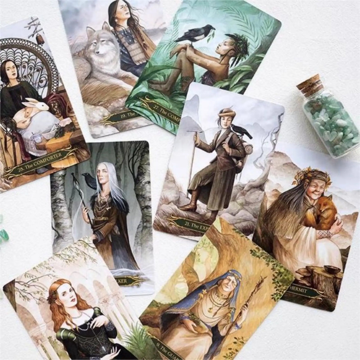 New Card Deck 12x7cm A Compendium of Witches Oracle Cards 60 Cards/Set Family Friends Party Divination Board Game Holiday Gift