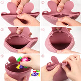 1PC Silicone Reusable Baby Feeding Snack Bags Leakproof Containers Fresh Bag Food Storage Box Freezer Bag Baby Stuff