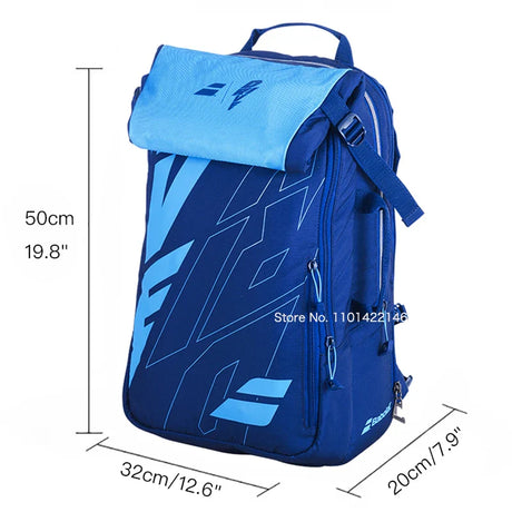 Original Babolat Pure Strike Tennis Backpack For Women Men Racket Bag Holds Up For 2 Rackets Foldable