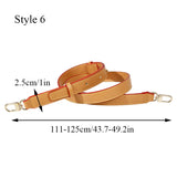 100% Genuine Leather 105CM Bag Strap for LV Neverfull Bags Adjustable Handbags Straps Crossbody Replacement Bag Accessories