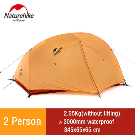 Naturehike Camping Tent Star River 2 Person Dome Tent Double Layer Ultralight Backpacking Tent Waterproof Outdoor Travel Tent