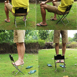 Outdoor Chair Camping Portable Folding Aluminum Foldable Fishing Chair Stool Seat Hiking Tools Picnic Camping Stool MIni Storage