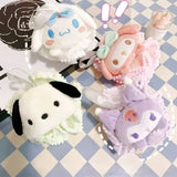 Sanrio Kuromi My Melody Cinnamoroll Bath Ball Bath Flower Soft Shower Mesh Foaming Sponge Bath Bubble Ball Skin Clean Tool