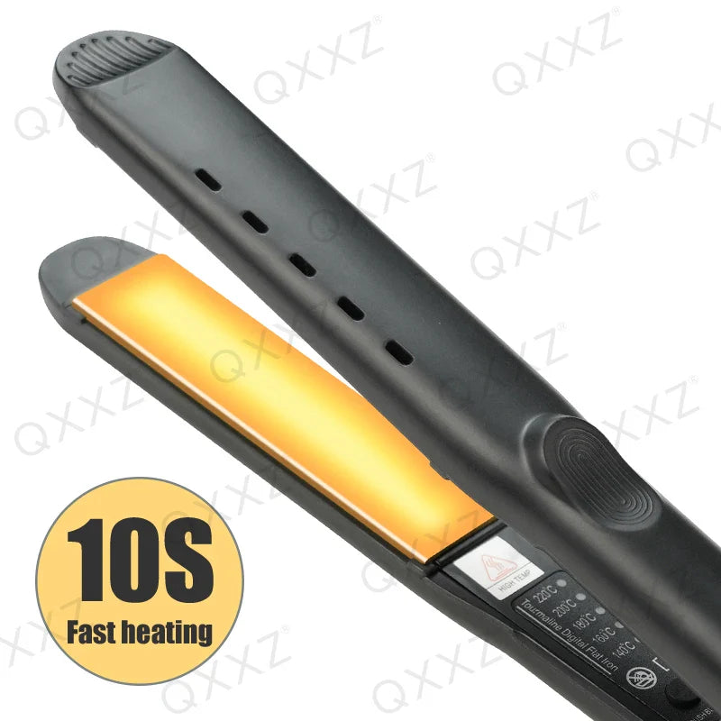 QXXZ 2023 New Hair Straightener Professional Iron Steam curler Electric Heating Dry Wet Wave Perm Styling Home Appliances