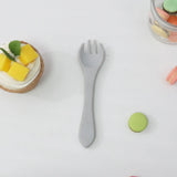 Bpa Free Food Grade Kid Dinnerware Children Dishes Utensil Baby Silicone Feeding Training Fork Dishwasher Safe