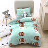 Baby Cartoon Print Bedding Set Duvet Covers Pillowcases Set Autumn Winter Warm Suede Bedclothes Bed Linen CP29