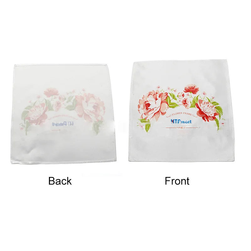 DHL300pcs  Sublimation DIY Plain Peach Velvet Square Short Handkerchief