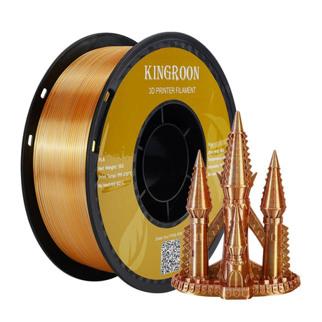 Newest 1KG Tricolor Silk PLA Filament 3D Printer 1.75mm Plastic Filament 3color for Eco-friendly 3D Printing Material