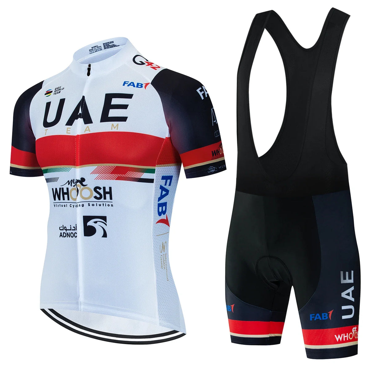 UAE Cycling Mtb Tricuta Man Uniform Men's Clothing Pants Jersey Costume Bike Clothes Shorts 2024 Laser Cut Mens Complete Bib Gel