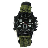 Outdoor Multifunction Safety Equipment Tools Survival Camping EDC Bracelet Rope Tactical Watch