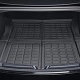 For New Tesla Model 3 Highland 2023 2024 All Weather XPE Floor Mats Trunk Mat Waterproof Front Rear Trunk Liner Accessories