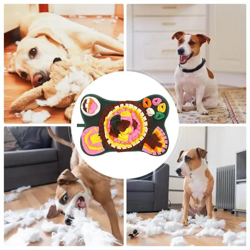 Dog Sniffing Pad Pet Mat Foraging Feeding Mat Portable Dog Training Pad Pet Rabbit Treats Feeding Mat For Small Medium Rabbits