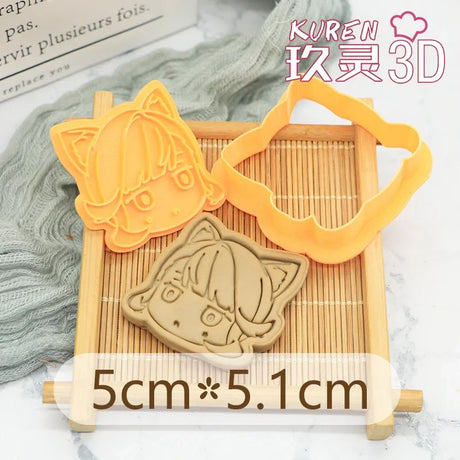 Genshin Impact Neuvillette Cake Tool Animal Cookie Cutter Christmas Cutters Biscuit Stamp Fondant Mould Baking Sugarcraft Molds