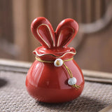 Ceramics Bunny Pet Urn Anforas for Human Ashes Puppy Funeral Box Animal Memorials & Funerary Coffin Dog Death Memory Cremation