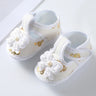 Newborn Baby Boy Girls Shoes Spring Autumn Lovely Floral Embroidery Anti-Slip Sneaker Crib Shoes Soft Cotton Cute First Walkers