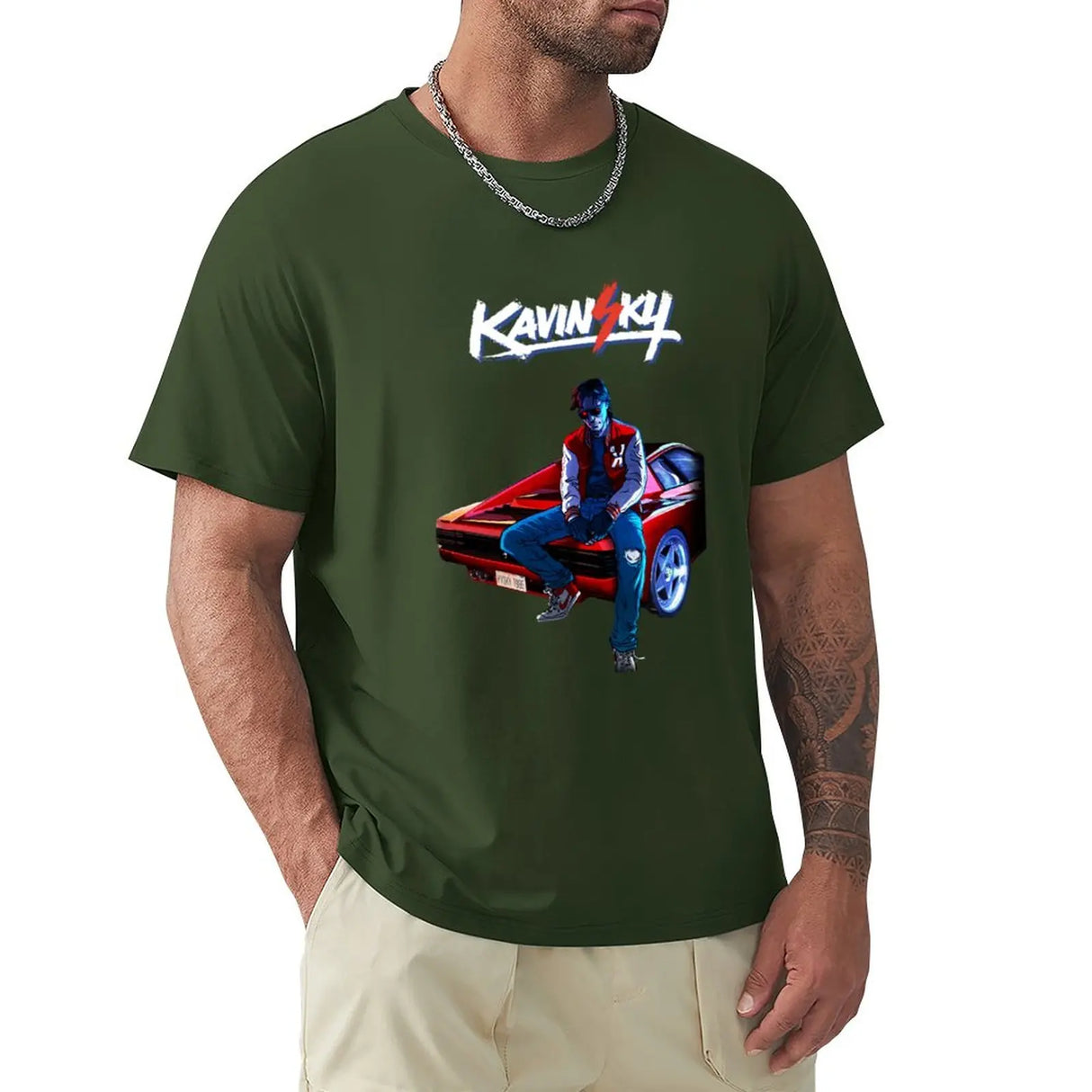 Kavinsky T-Shirt t-shirts man quick-drying t-shirt plain white t shirts men