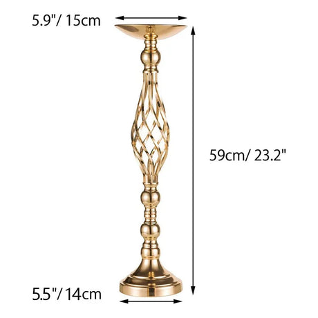 Table Candle Holder Arrangement Gold Iron Vase Twisted Path Candle Holder Wedding Flower Wedding Props Home Furnishings