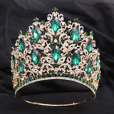 Luxury High Quality Royal Queen Wedding Crown for Women Large Crystal Banquet Tiara Party Costume Hair Jewelry Accessories