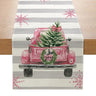 Linen Christmas Table Runner Snowman Xmas Tree Home Dining Table Cover Tablecloth 2023 Navidad Noel Christmas Decorations 2024