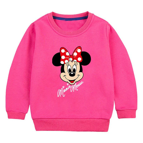 New Spring Autumn Children's Clothing Stitch Sweater Mickey Cartoon kids Sweatshirt boy Girl Long sleeved Pullover Sweatshirt