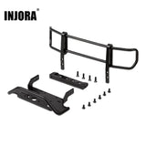 INJORA RC Car Metal Front Rear Bumper for 1:10 RC Crawler TRX4 G500 TRX6 G63 6X6 Upgrade Parts