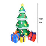 Christmas Inflatable Decoration Santa Claus Snowman Hot Air Balloon LED Lighted Snowing Inflatable Toy New Year Xmas Party Decor