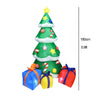 Christmas Inflatable Decoration Santa Claus Snowman Hot Air Balloon LED Lighted Snowing Inflatable Toy New Year Xmas Party Decor