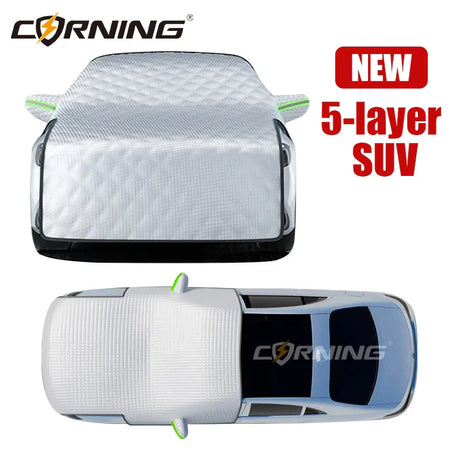 3/5-Layer Thicken Car Snow Cover Car Windshield Hood Protection Cover Snowproof Anti-Frost Sunshade Protector Winter Auto Parts