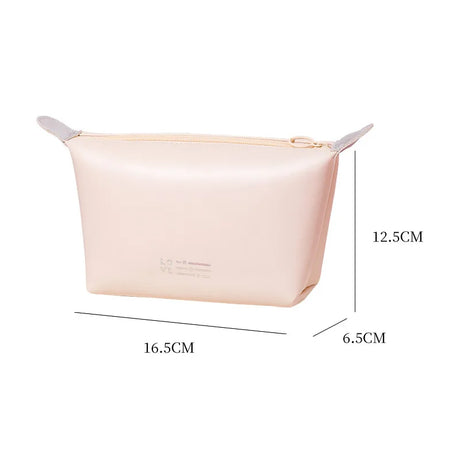 FUDEAM Fashion Leather Portable Women Travel Storage Bag Toiletries Organize Waterproof Cosmetic Bag Portable Female Make Up Bag