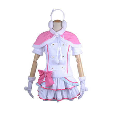 Anime Lovelive Love Live μ'S Snow Halation Kotori Minami Nico Yazawa Rin Hoshizora Cosplay Costume Wig Winter Lolita Dress Suit