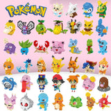 Building Blocks Assembly Anime Picachu Charizard Doll Blastoise Bulbasaur Gengar Bricks Figures Toy for Kid Gift