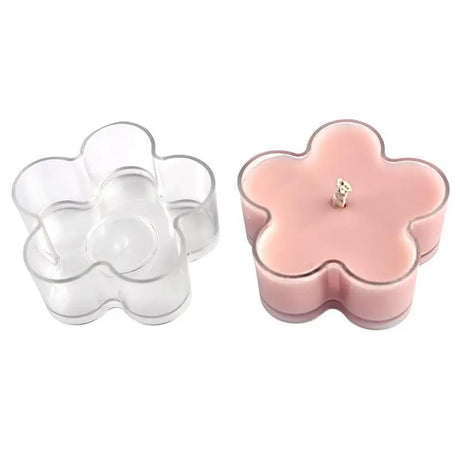 5Pcs Heart Empty Candle Cup Tea Light Cups  Candle Wax Tins Butterfly Shape Candle Holder Molds DIY Making Candle Container