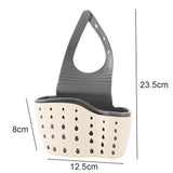 Kitchen Storage Drain Basket Soap Sponge Holder Kitchen Sink Holder Adjustable Sponge Shelf Hanging Drain Basket Kitchen Tools