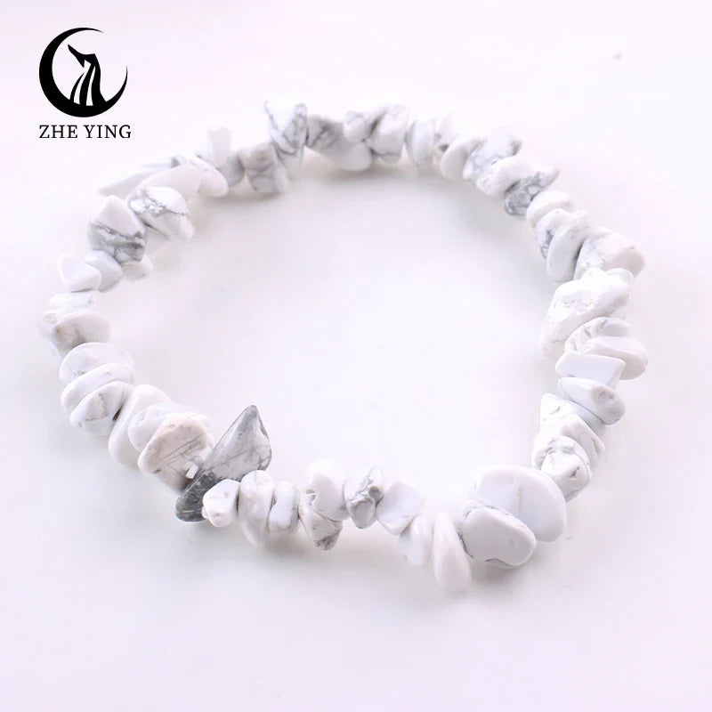 Stretch Natural 5-8mm Chips Bead Bracelet Healing Crystal Energy Fashion Jewelry for Women Men Girl Birthday Gift