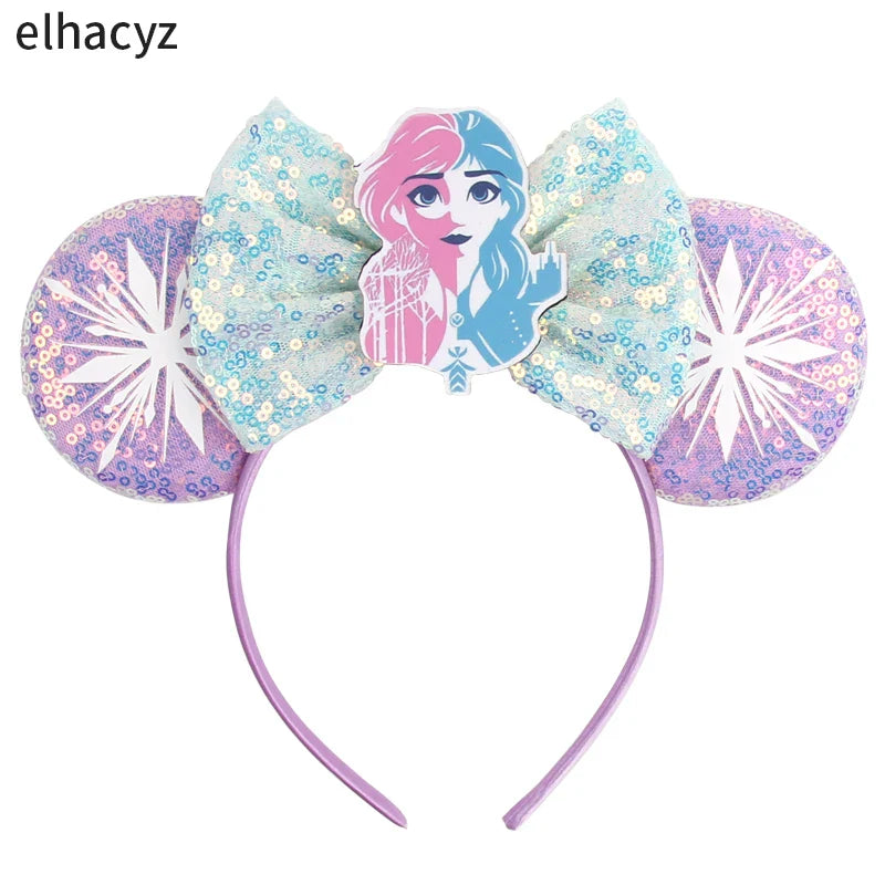 10Pcs/Lot New Colors Mouse Ears Headband Women Festival Party Cosplay Hairband Girls Gift Kids DIY Hair Accessories Wholesale