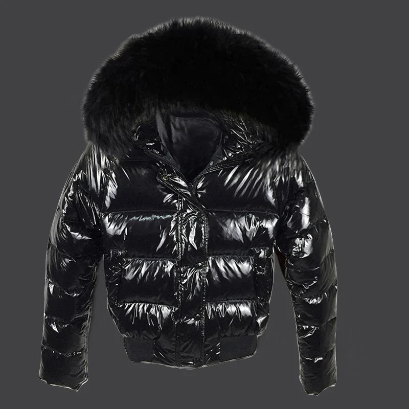 Real Fur 2023 New Arrival Fashion Slim Women Winter Jacket Natural Fur Warm Thicken Ladies Coat Short Parkas Womens Jackets