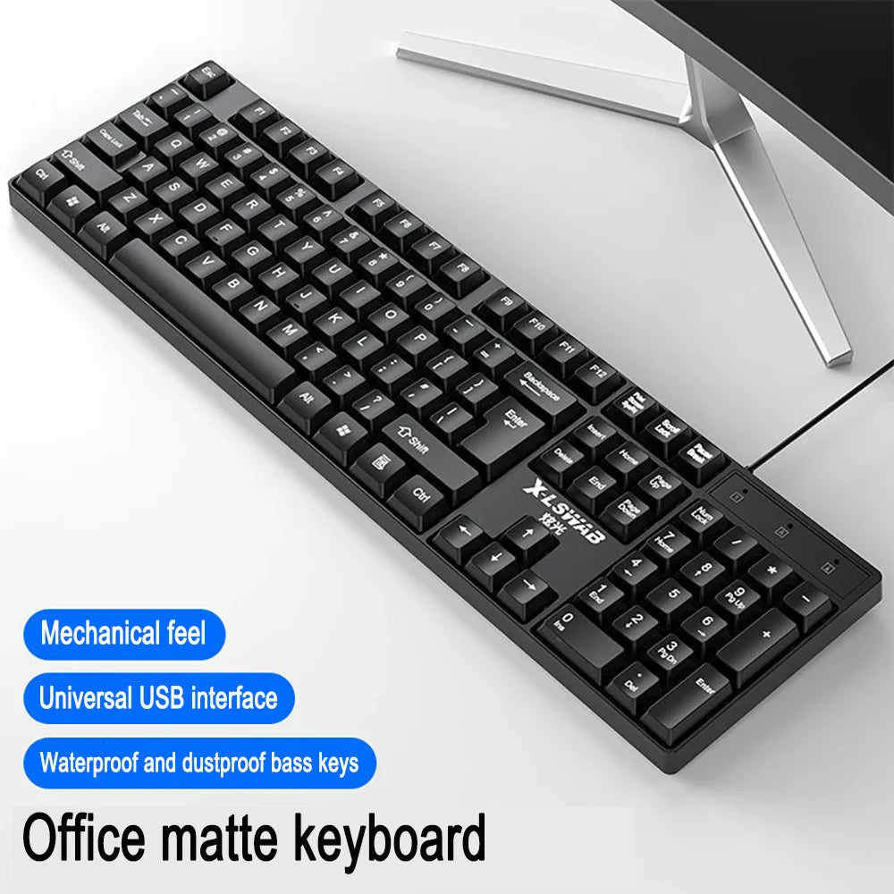 Three-piece Set Punk Gaming Keyboard and Mouse Earphone Set Luminous Keyboards 1600 DPI Mice Headset Combos Computer Accessories