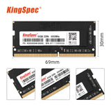 KingSpec Memoria Ram DDR4 8GB 16GB 32GB 3200MHz 2666MHz 3200 MHz RAM for Laptop Notebook Memoria RAM DDR4 1.2V Laptop RAM