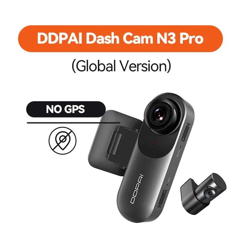 DDPAI Mola N3 Pro  Dash Camera Driving Vehicle Cam Wifi Smart Connect Car Recorder 1600P HD